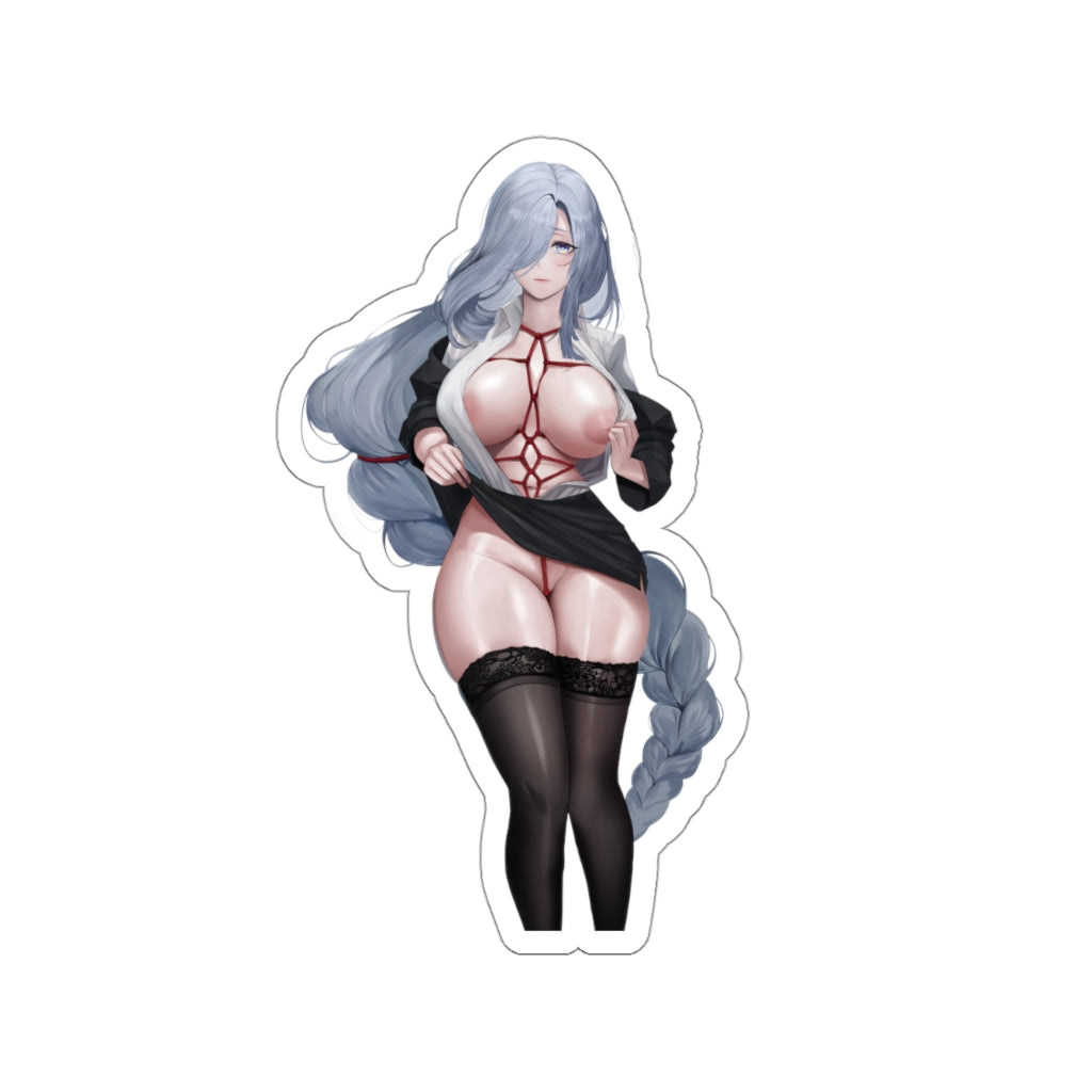 Shenhe Genshin Impact Hentai Shibari Waterproof Sticker - Ecchi Vinyl Decal