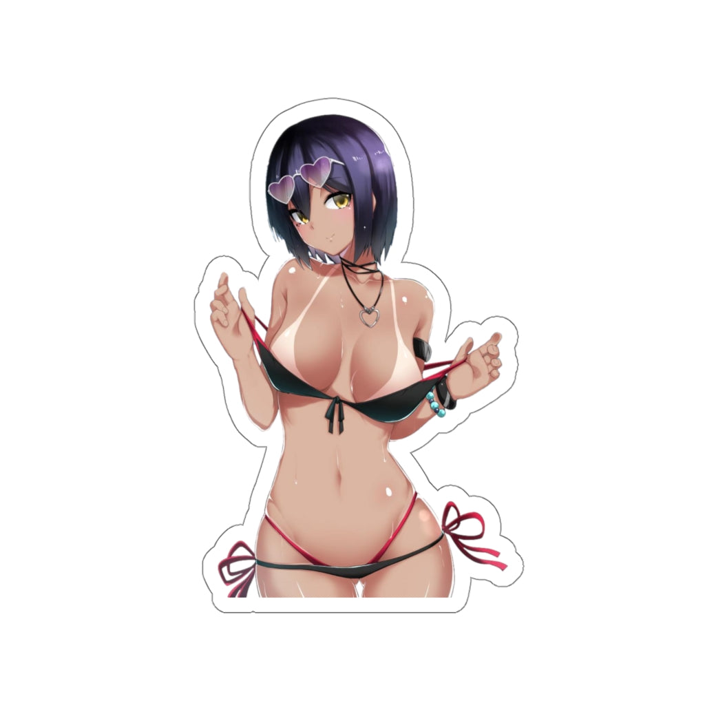 Sexy Bikini Tan Lines Rin Shizuka Nijisanji Waterproof Sticker - Ecchi Vinyl Decal