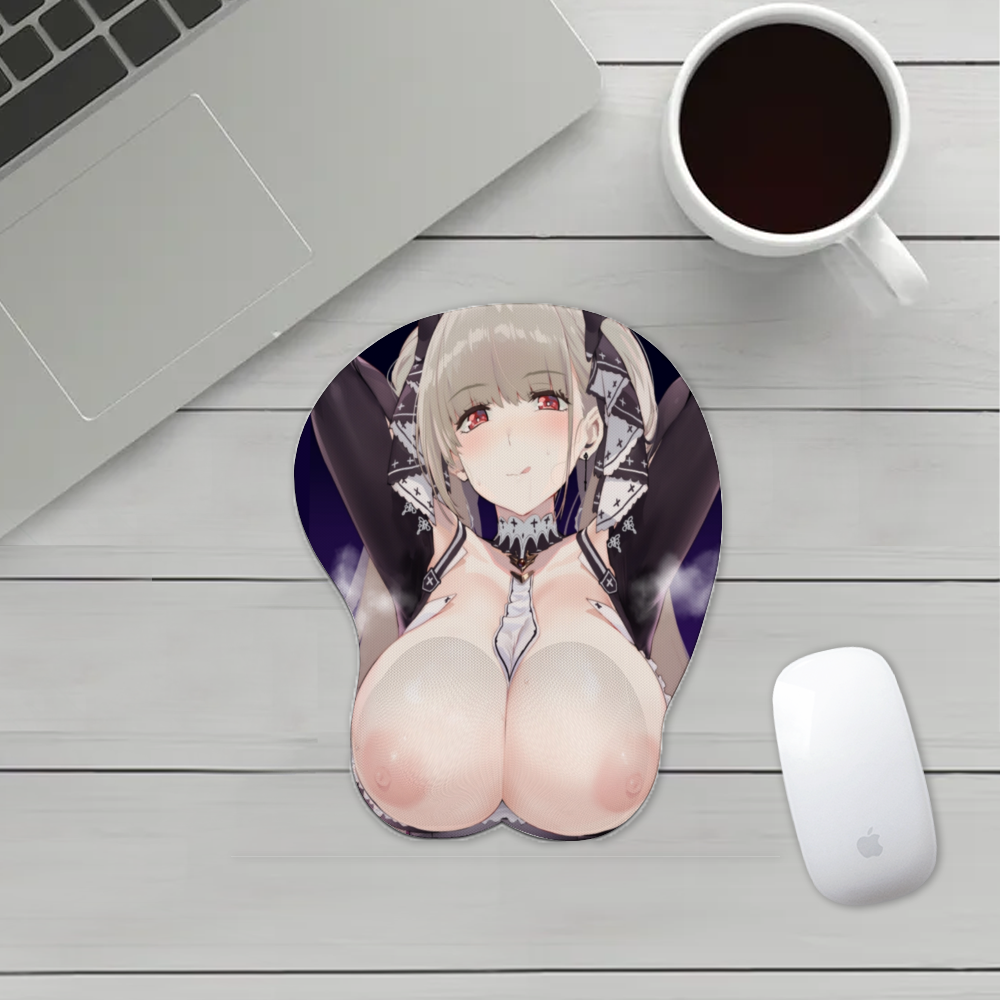 Anime 3D Boobs mousepad with Wrist Rest | Sexy Oppai Mouse pad for PC | Oppai mousepad with wrist support