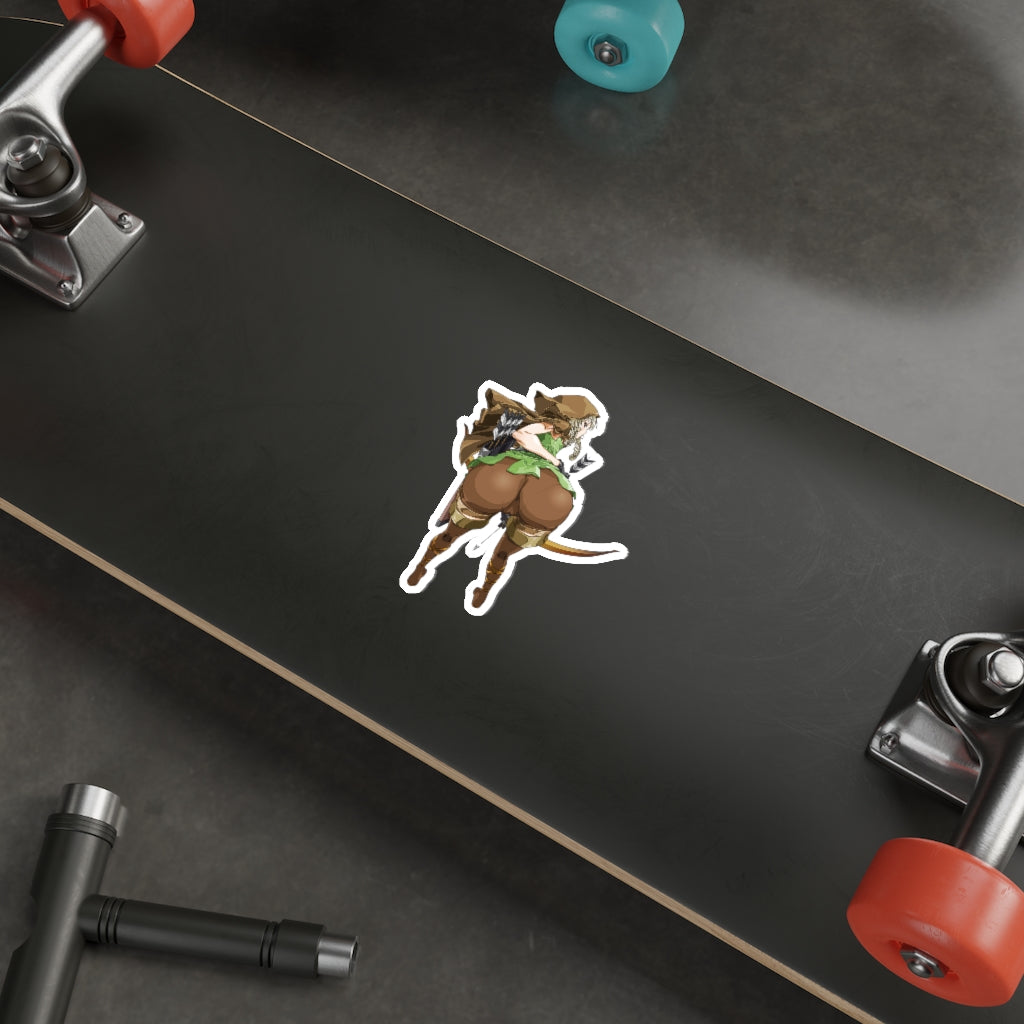 Big Elf Butt Dragon's Crown Waterproof Sticker - Ecchi Vinyl Decal