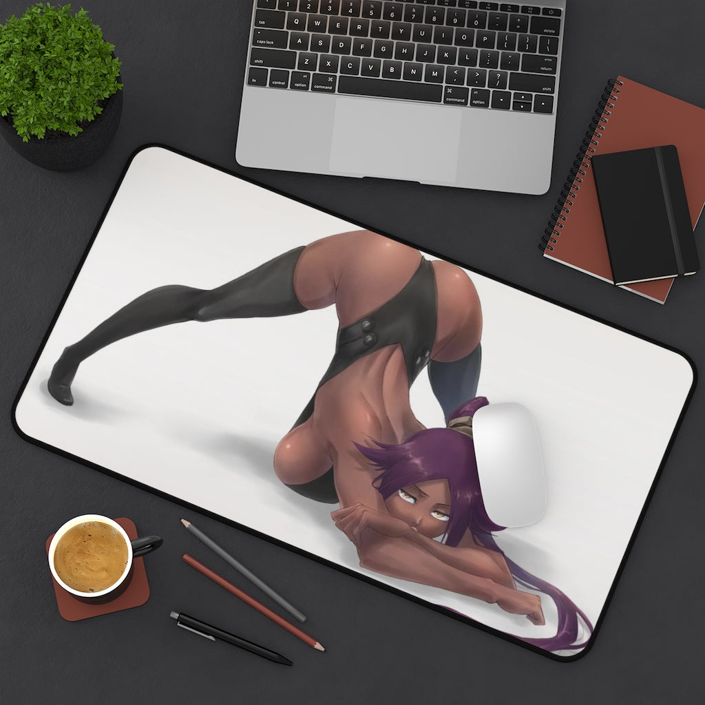 Bleach Anime Mousepad - Thick Yoruichi Jack-O Large Desk Mat - Ecchi Playmat