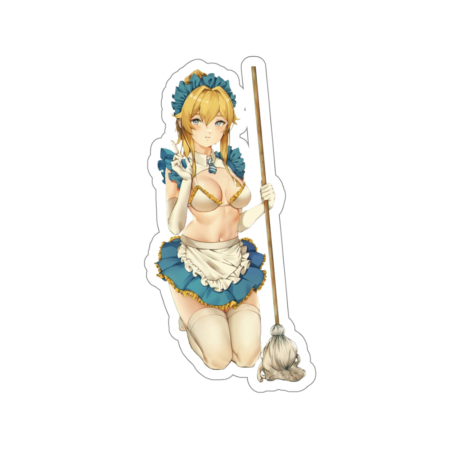 Genshin Impact Sexy Maid Waterproof Sticker - Weatherproof Vinyl Car Decal