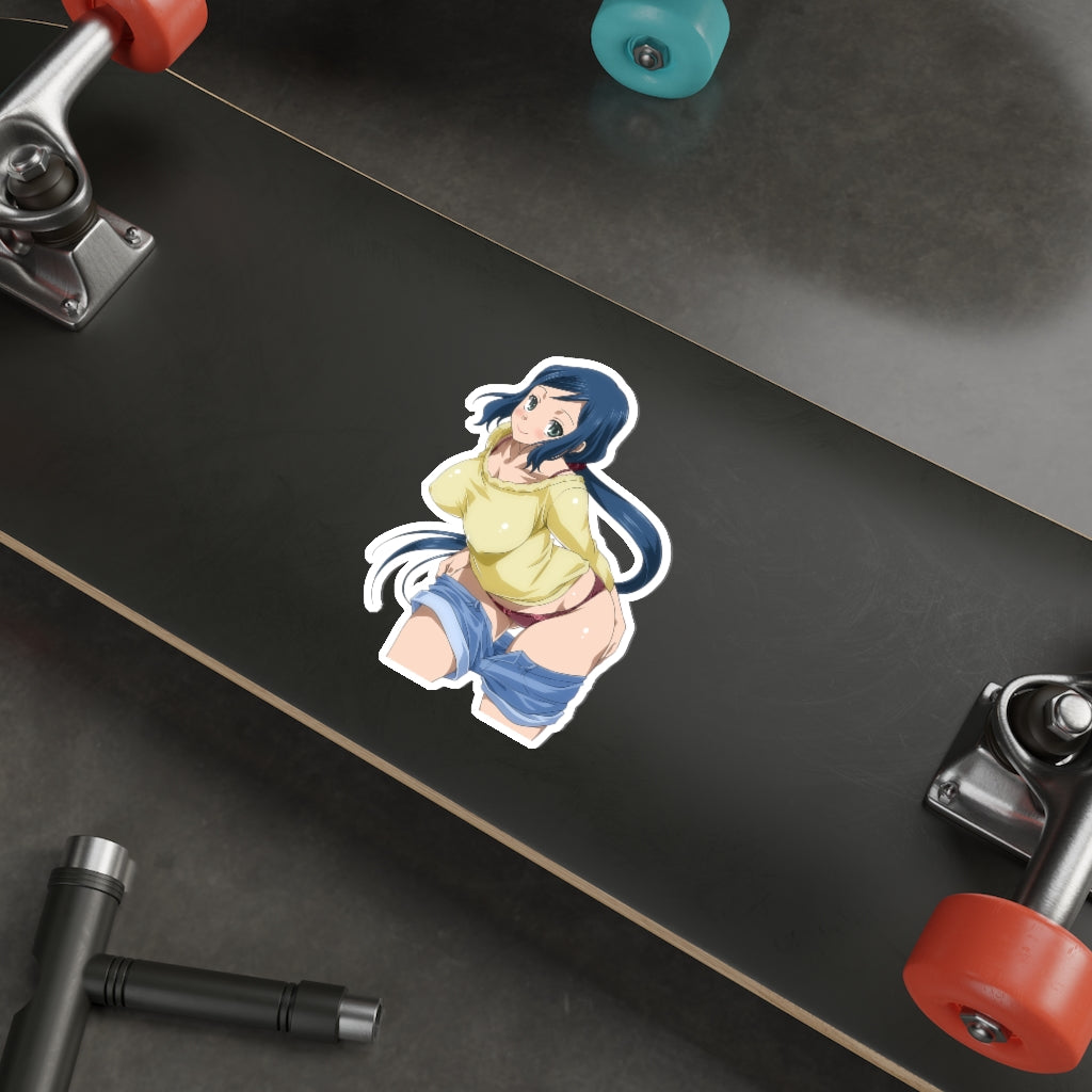 Gundam Rinko Iori Undressing Waterproof Sticker - Ecchi Vinyl Decal - Lewd Anime Sticker