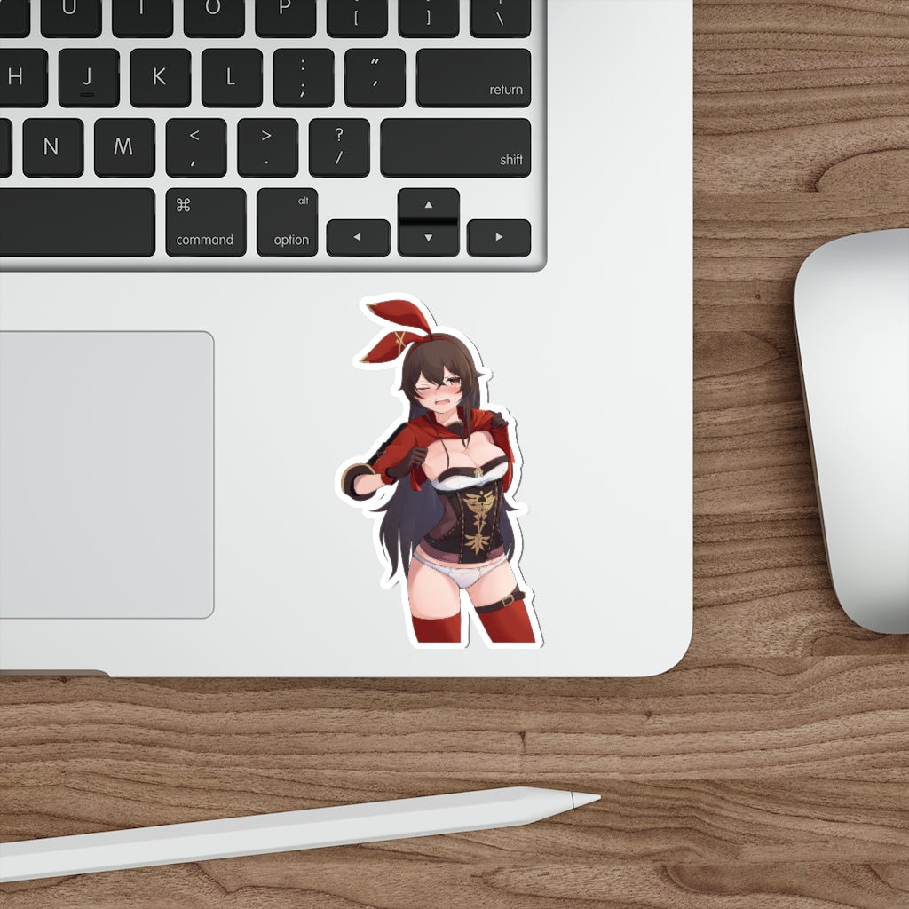 Genshin Impact Sexy Amber Waterproof Sticker - Ecchi Vinyl Decal