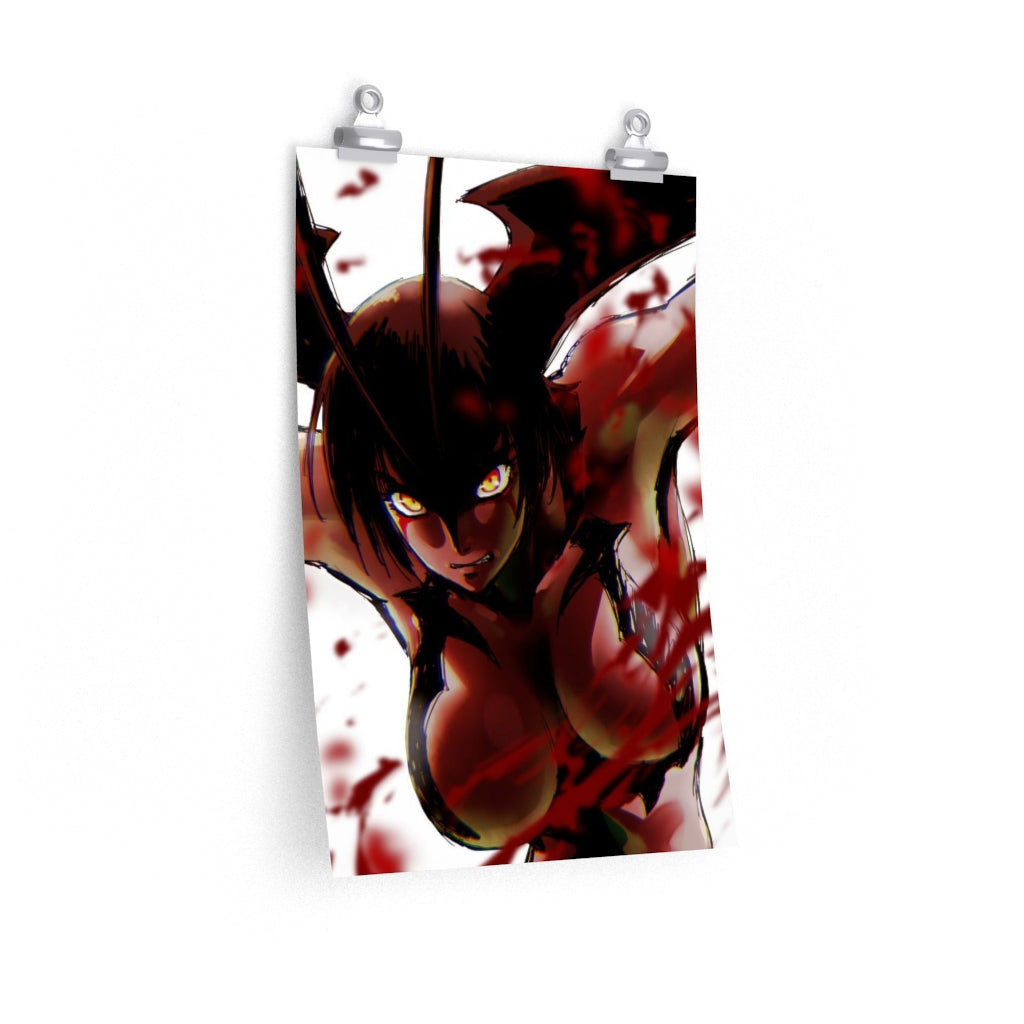 Big Boobs Devilman Lady Poster - Lewd Premium Matte Vertical Poster - Adult Wall Art