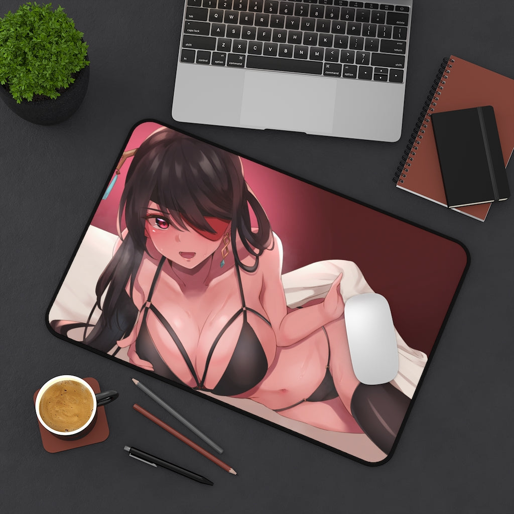 Genshin Impact Sexy Lingerie Beidou Desk Mat - Non Slip Mousepad