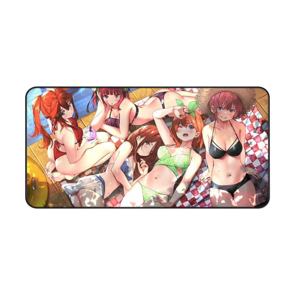 The Quintessential Quintuplets Mousepad - Bikini Sisters Large Ecchi Desk Mat - Kawaii Mouse Pad