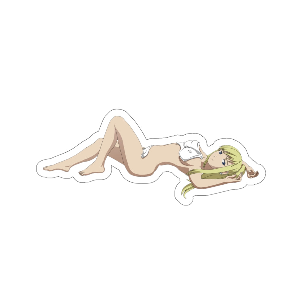 Full Metal Alchemist Waterproof Sticker - Nude Winry Ecchi Vinyl Anime Car Decal