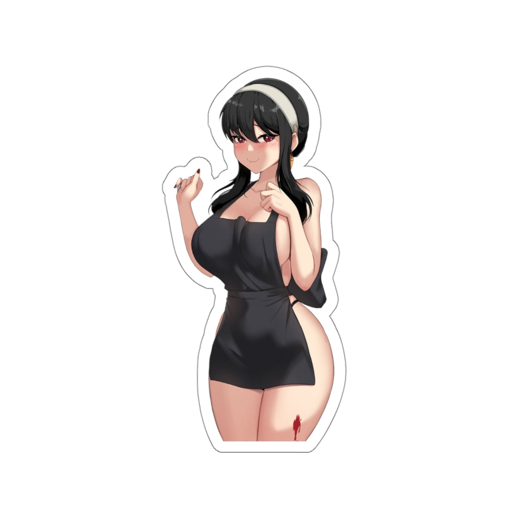 Sexy Apron Waifu Yor Forger Spy x Family Waterproof Sticker - Ecchi Vinyl Decal