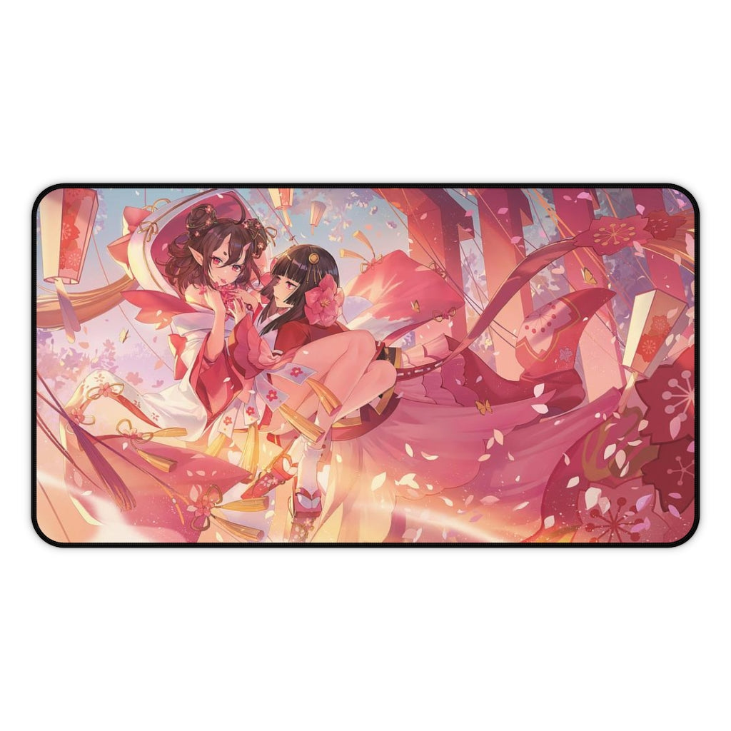 Onmyoji Sexy Mousepad - Momo And Sakura Gaming Desk Mat - Ecchi Playmat