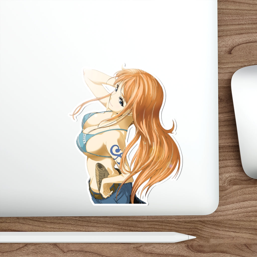 One Piece Anime Waterproof Sticker - Kawaii Nami Vinyl Car Decal