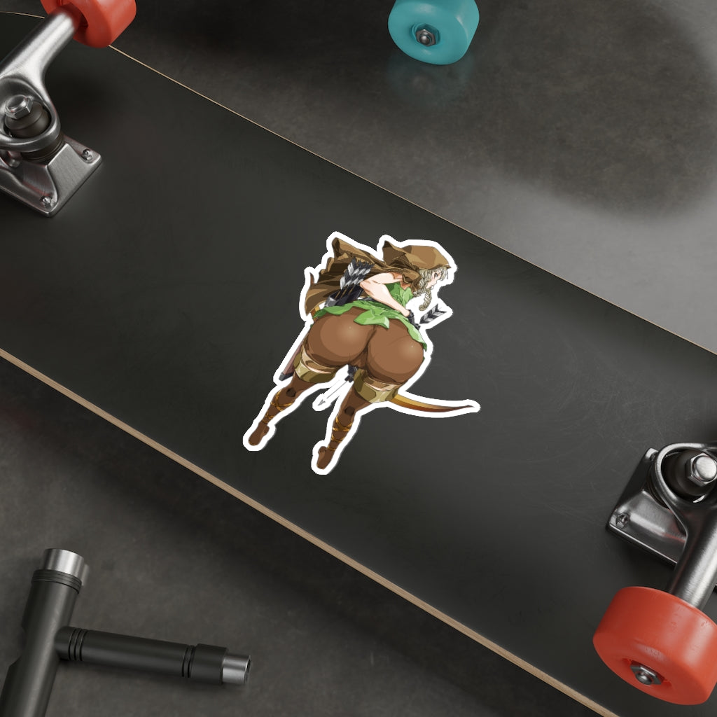 Big Elf Butt Dragon's Crown Waterproof Sticker - Ecchi Vinyl Decal