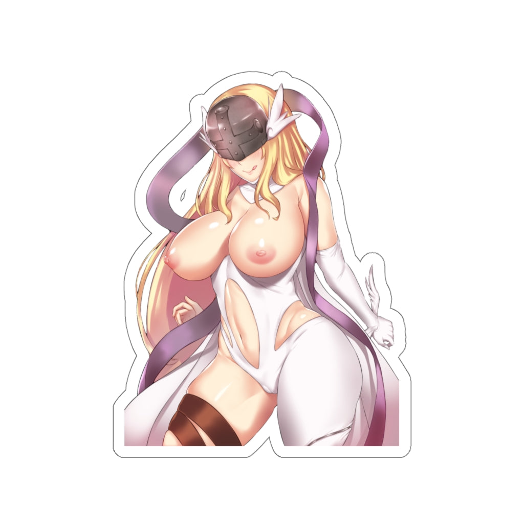 Autocollant imperméable Digimon Angewomon seins nus gros seins - Autocollant en vinyle Ecchi