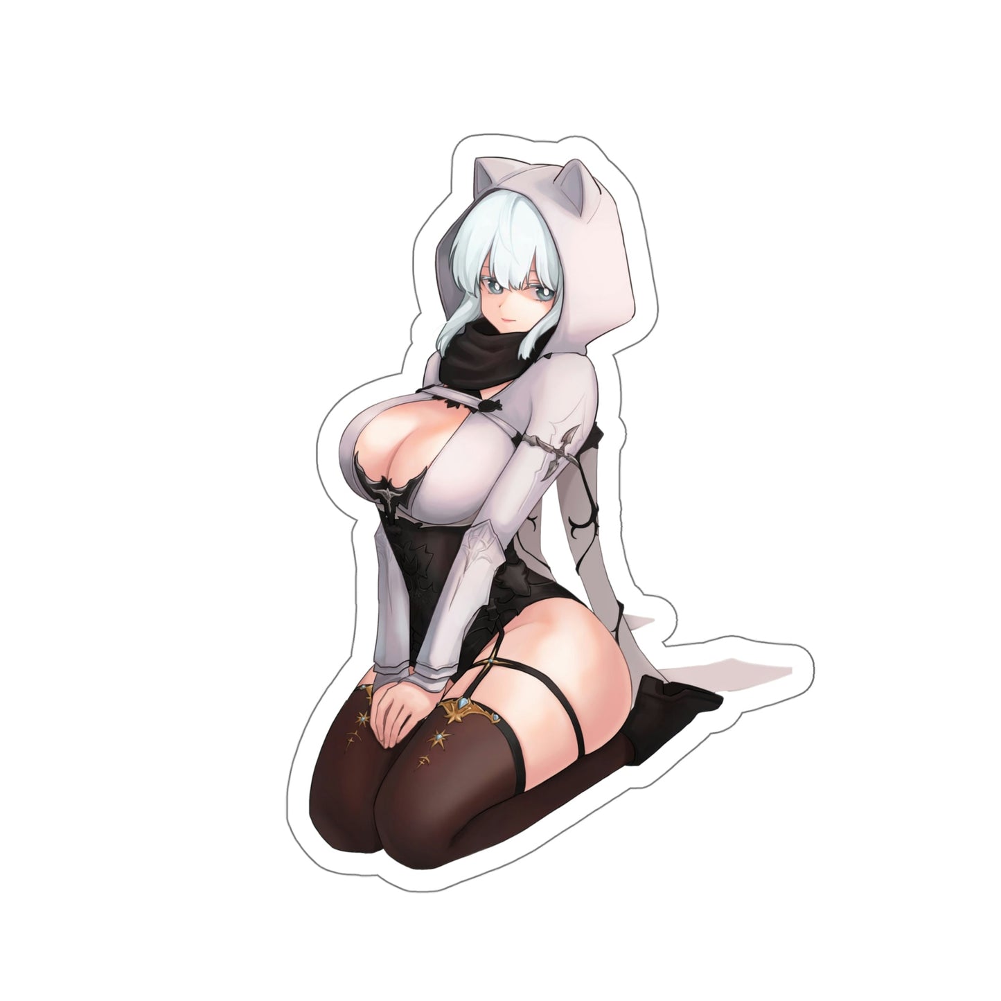 Lost Ark Neko Waifu Waterproof Sticker - Weatherproof Vinyl Car Decal