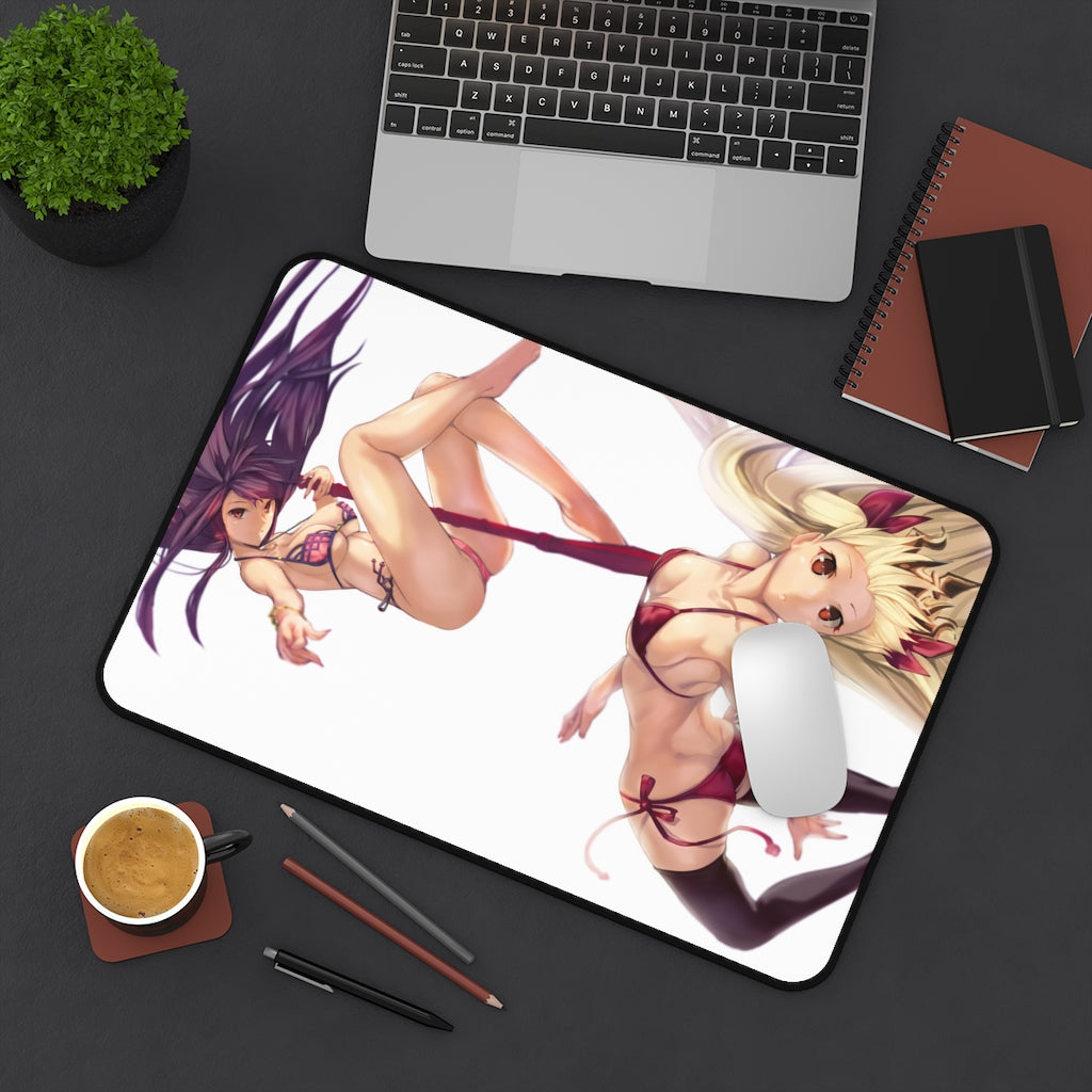 Fate Grand Order Ecchi Mousepad - Bikini Scathach And Ereshkigal Desk Mat - FGO Playmat