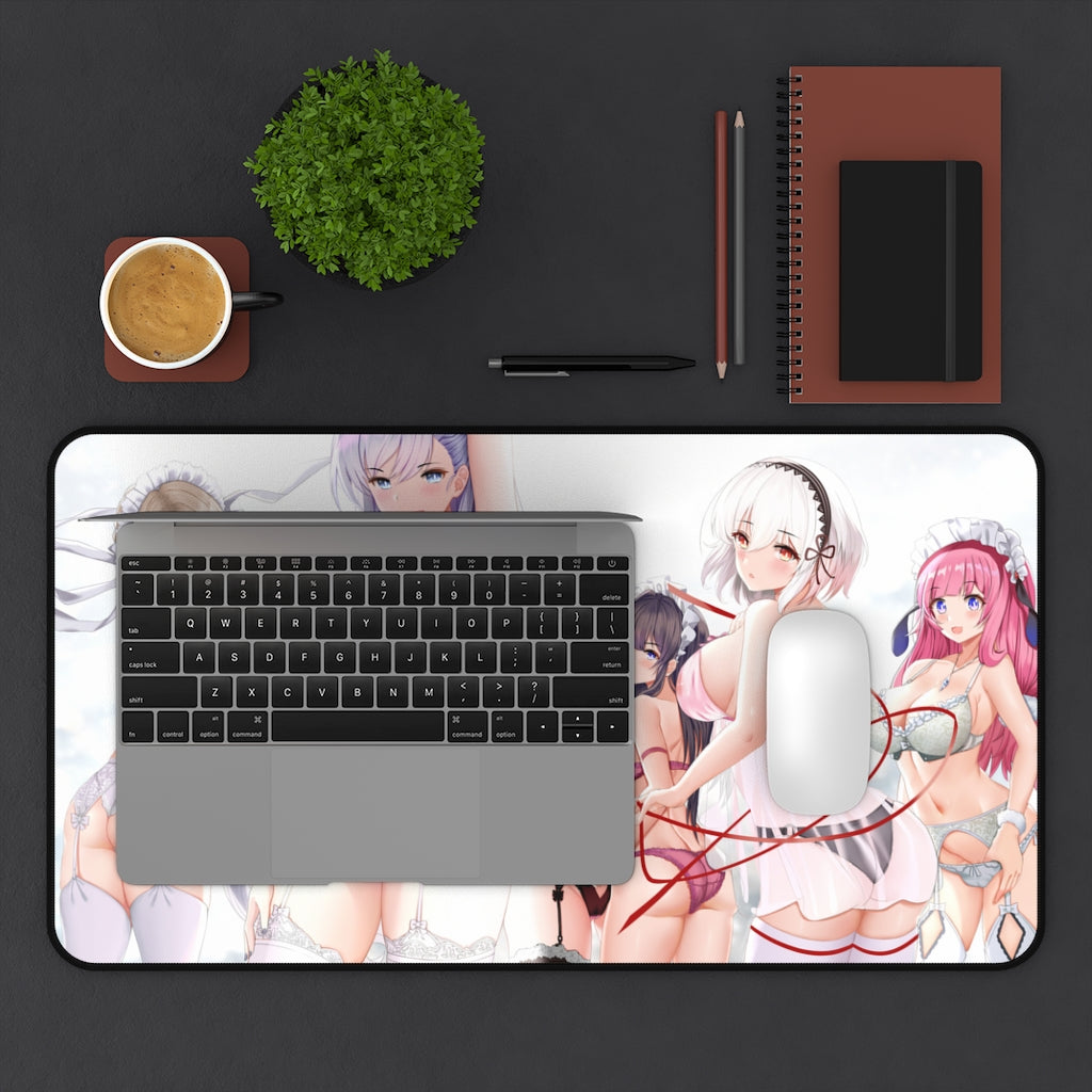 Large Anime Ecchi Desk Mat | Lingerie | Big Gaming Mousepad - MTG Playmat