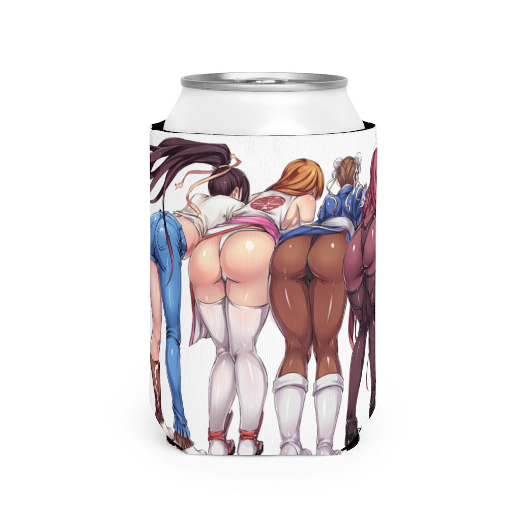 Anime Koozie - Hot Butts Can Cooler Sleeve - Booty Showcase