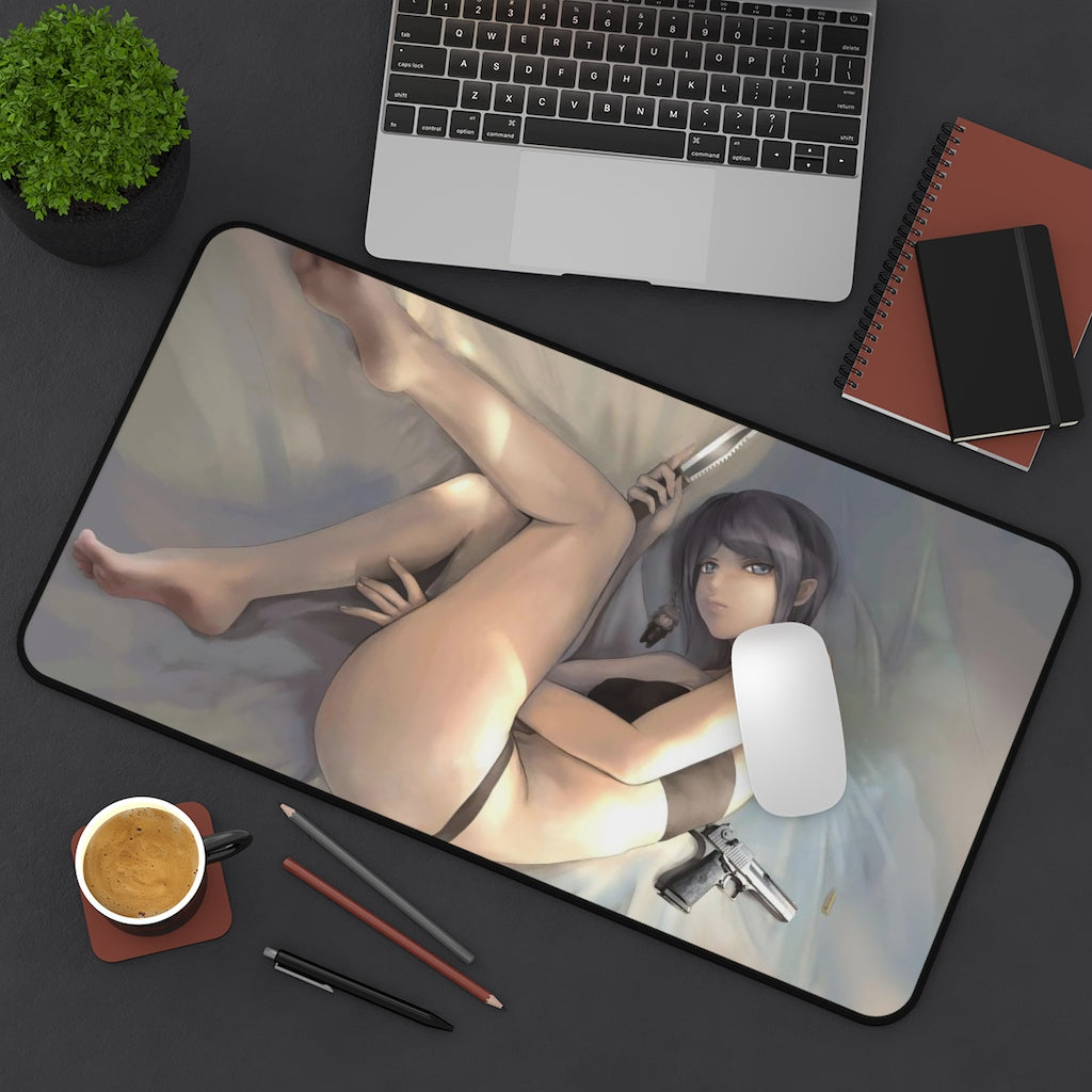 Danganronpa Sexy Mousepad - Hot and Dangerous Mukuro Ikusaba Desk Mat - Ecchi Playmat