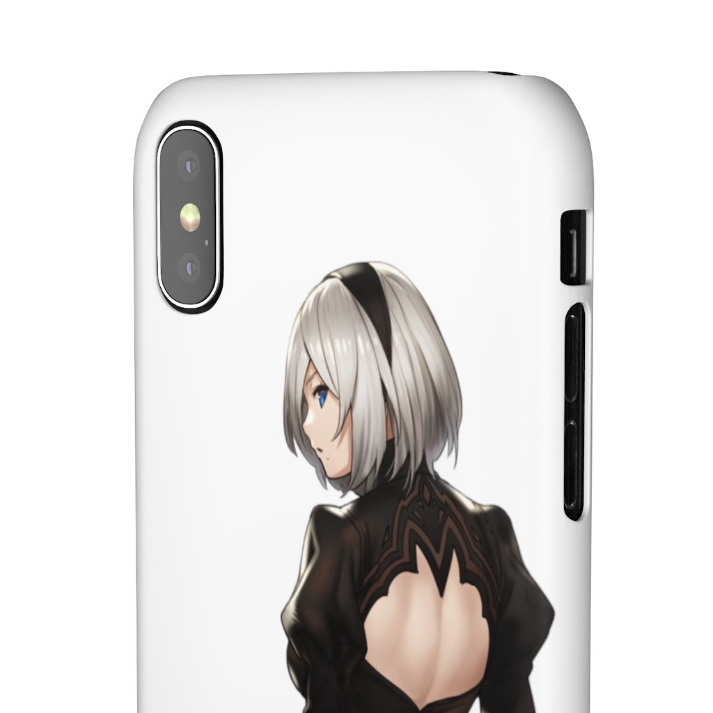 2B Anime Phone Case - Nier Automata Kawaii Aesthetic Snap Case