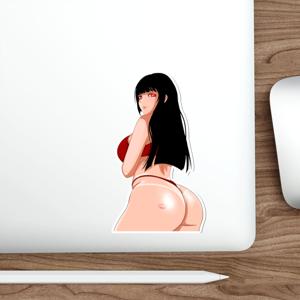 Big Butt Yumeko Jabami Waterproof Decal - Kakegurui Compulsive Gambler Ecchi Anime Vinyl Sticker