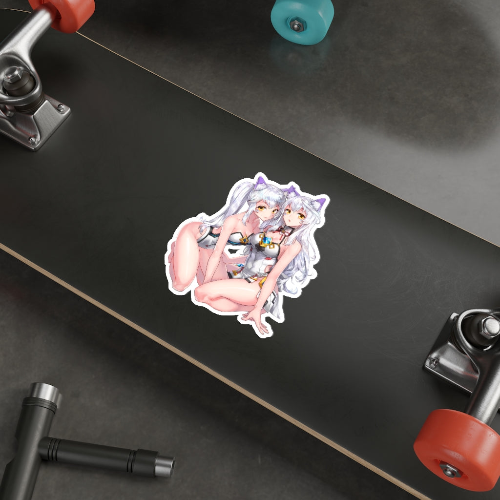 Elsword Neko Waifus Eve Waterproof Sticker - Ecchi Vinyl Decal