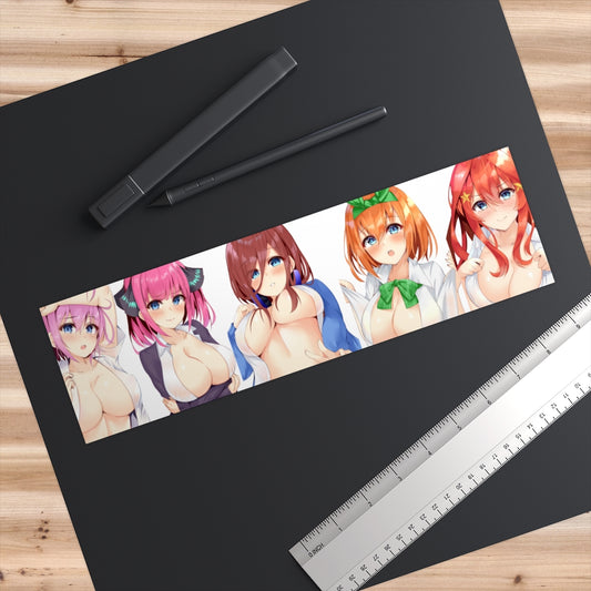 The Quintessential Quintuplets Bumper Sticker