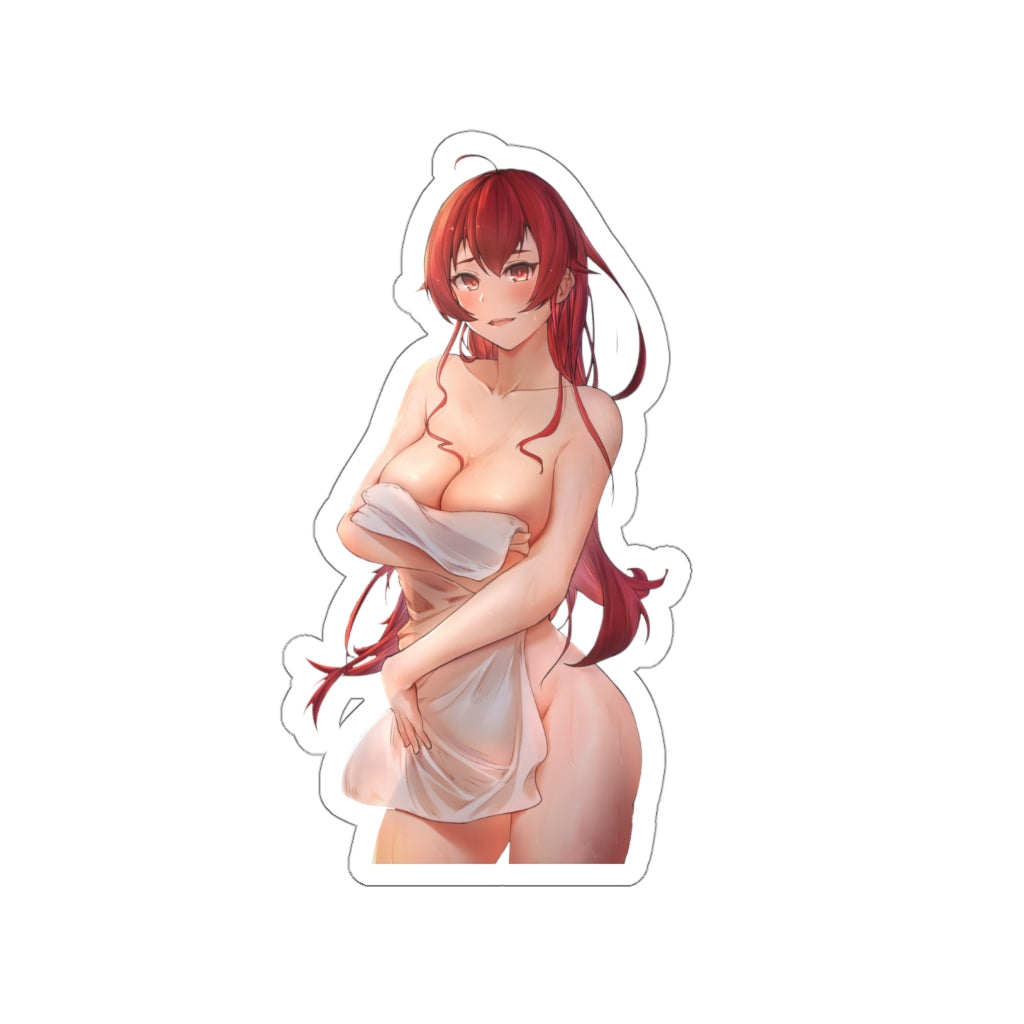 Mushoku Tensei Nude Towel Eris Boreat Greyrat Autocollant imperméable à l’eau - Ecchi Vinyl Decal