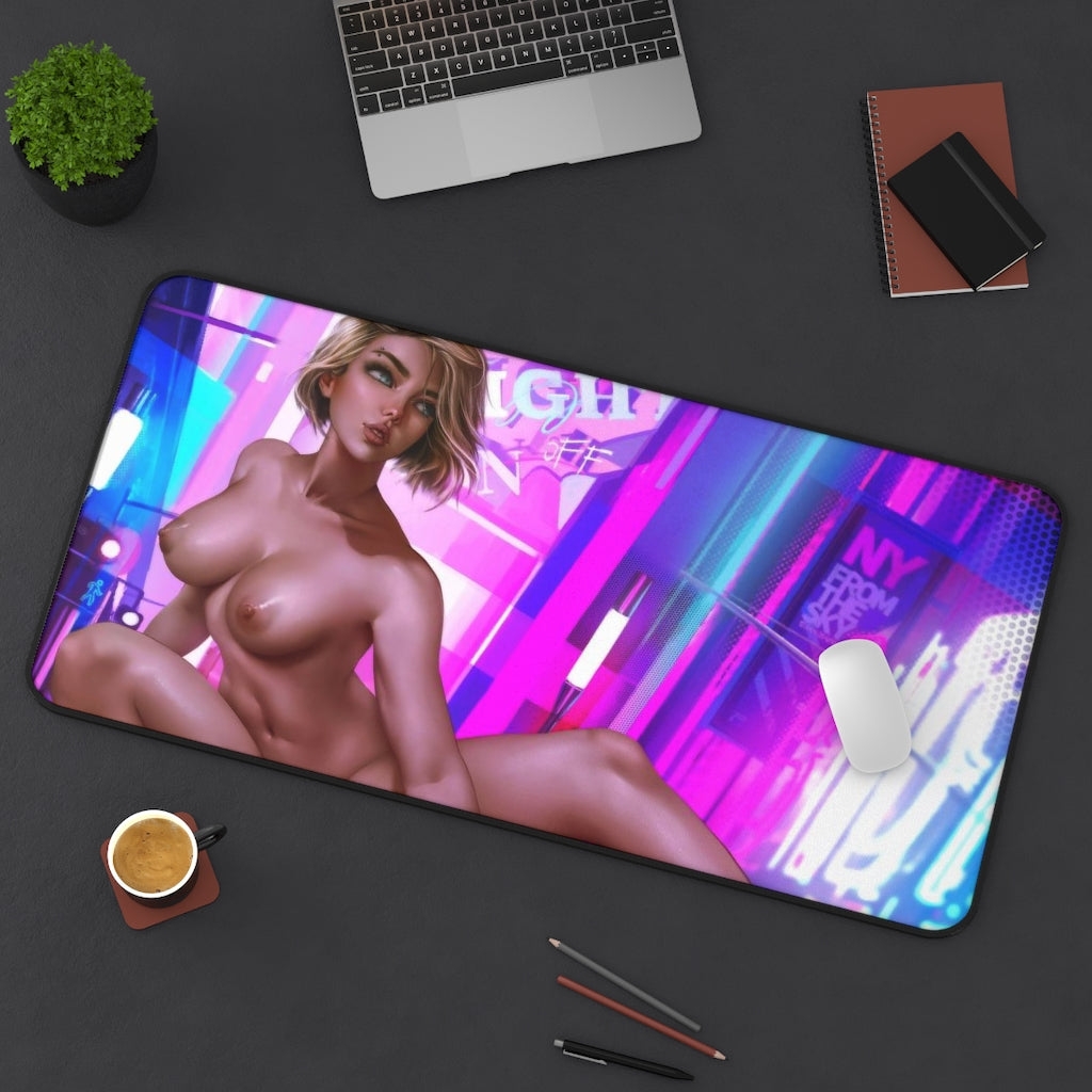 Hentai Nude Spider Gwen Stacy Desk Mat - Lewd Mousepad - Comic Book Girl Playmat