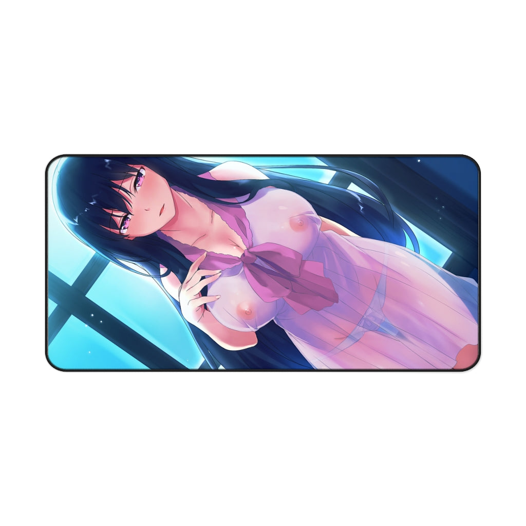 Under One Wing Sexy Mousepad - Jinno Nahoko Anime Desk Mat - Ecchi Gaming Playmat