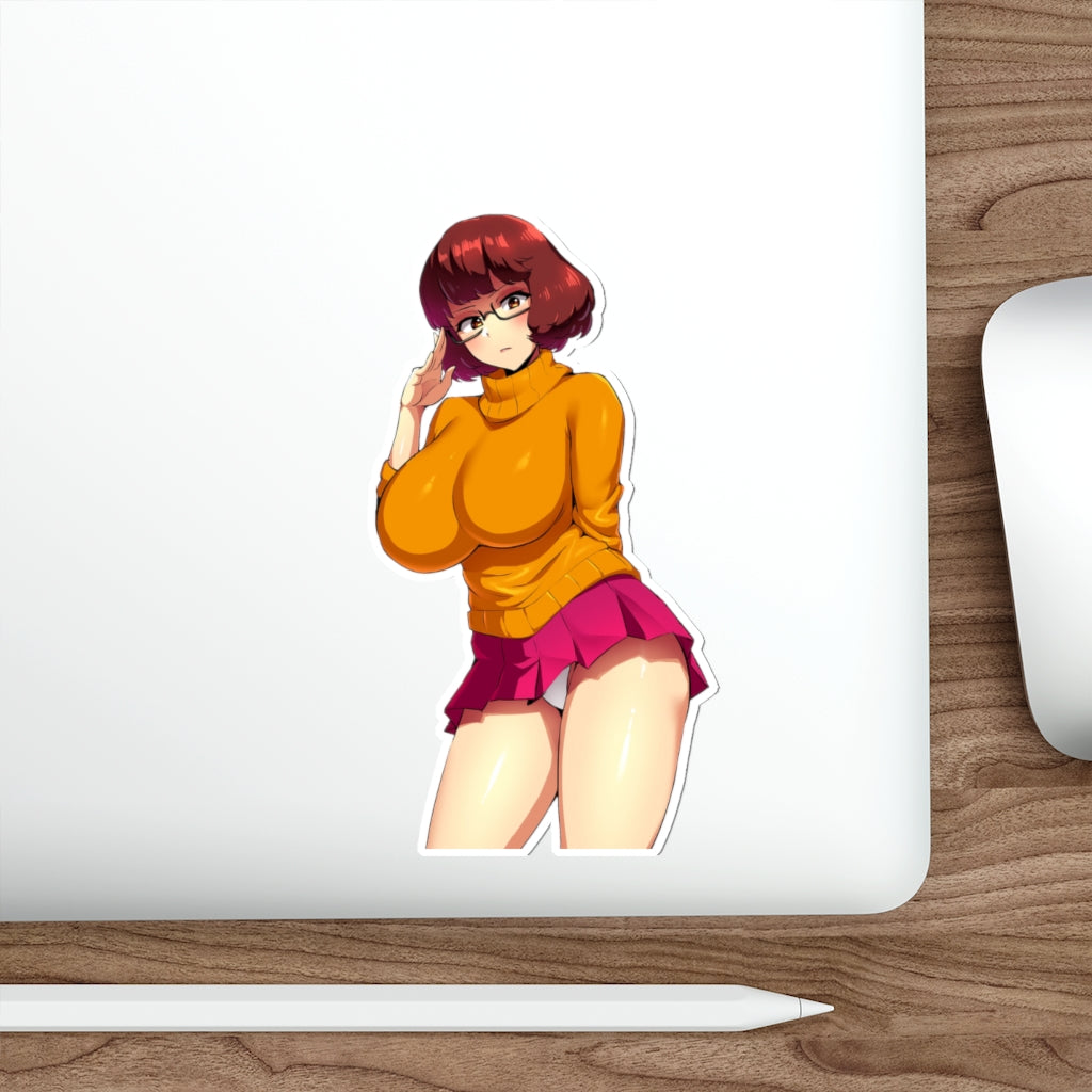 Big Boobs Velma Scooby Doo Waterproof Sticker - Ecchi Vinyl Decal