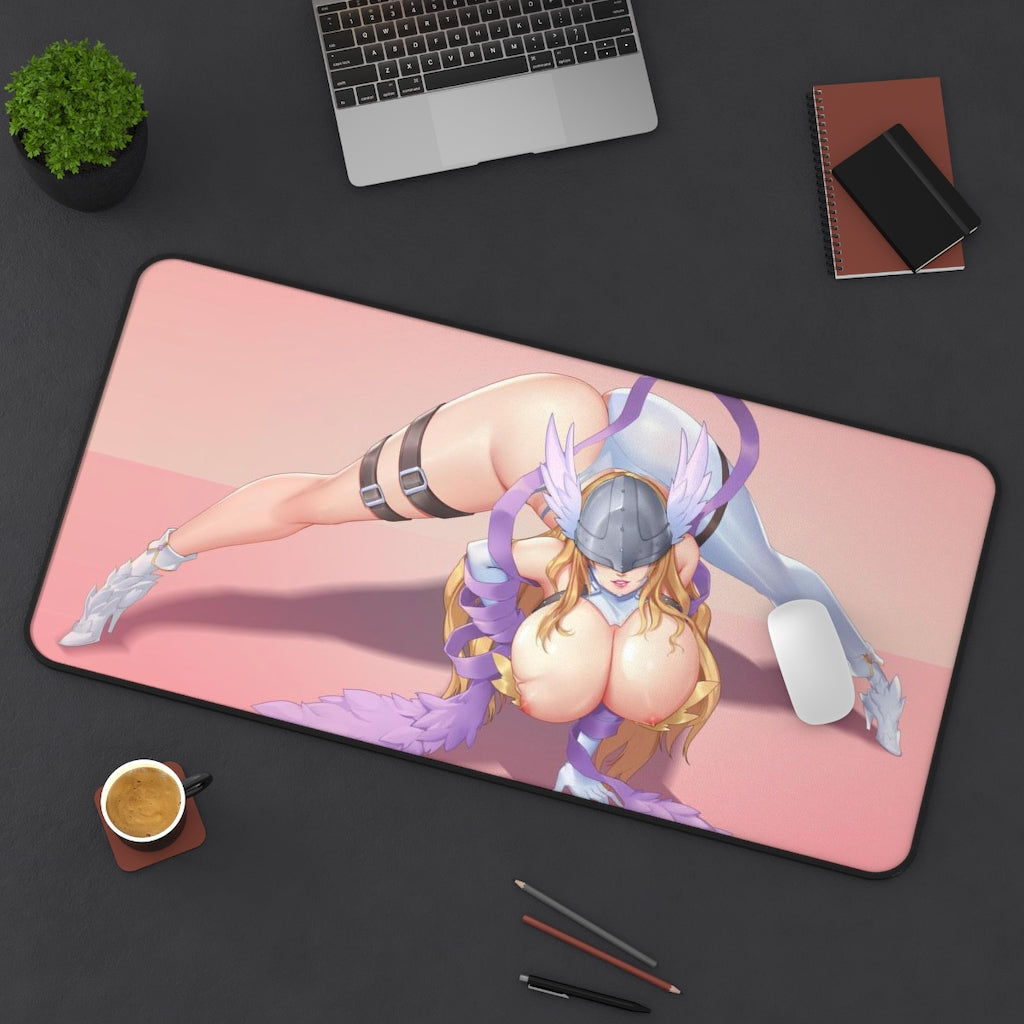 Digimon Ecchi Mousepad - Thick Angewomon Playmat - Large Desk Mat