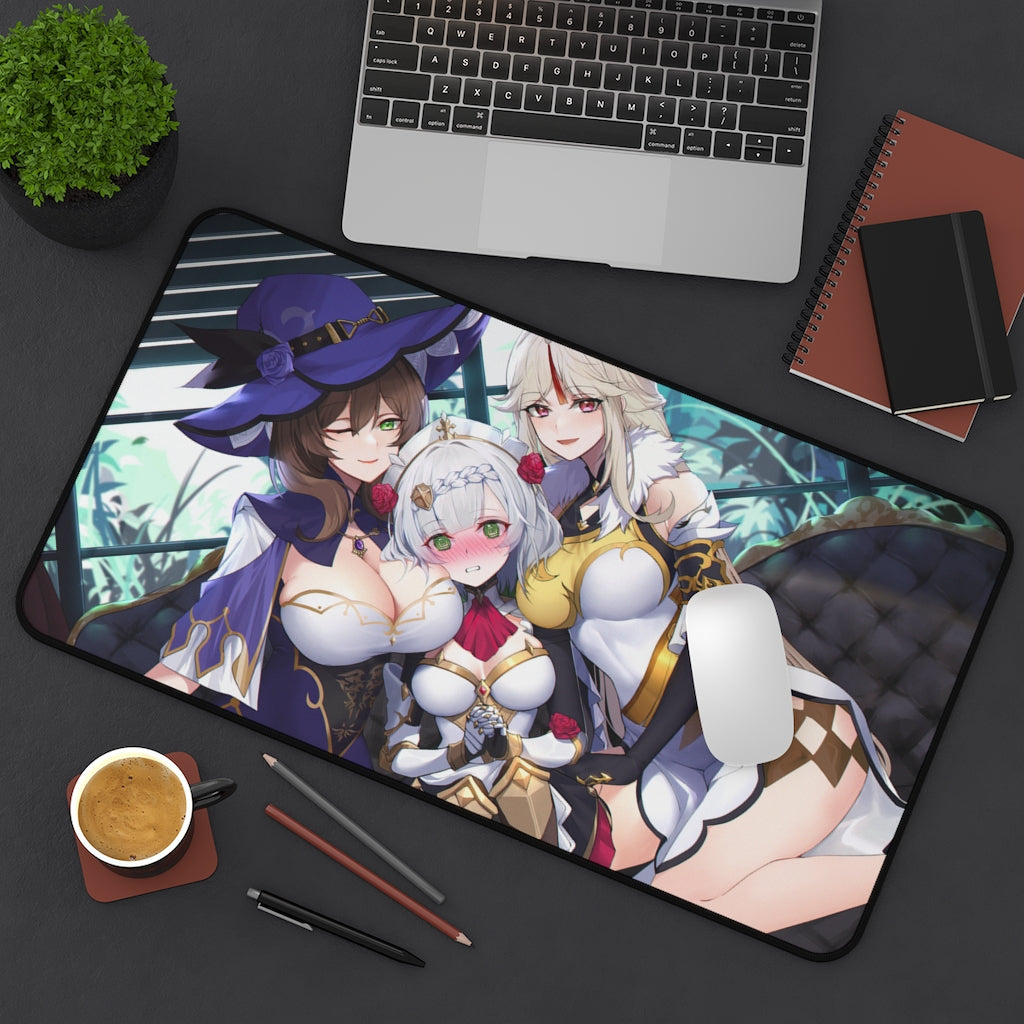 Genshin Girls Large Desk Mat | Big Gaming Mousepad - MTG Playmat