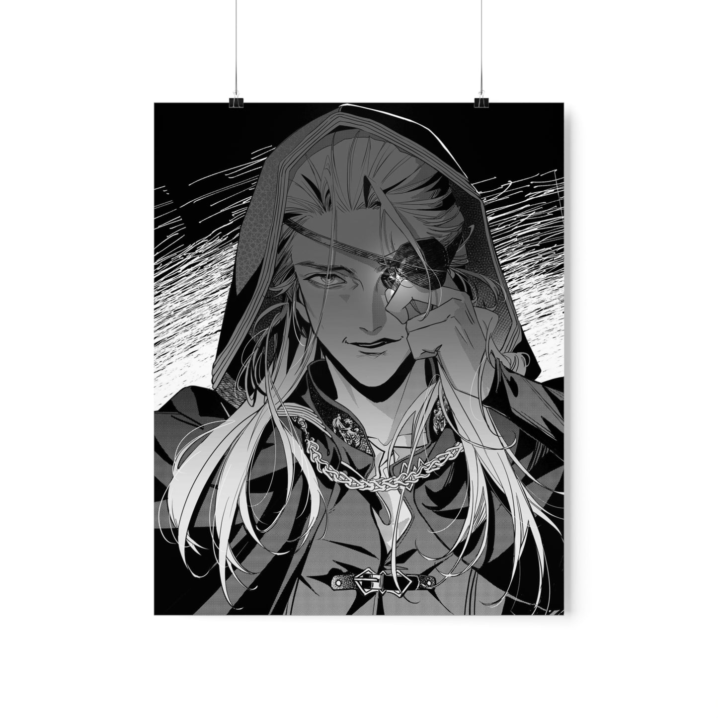 Aemond Targaryen Poster - House of the Dragon Wall Art - Game of Thrones Anime Manga Poster