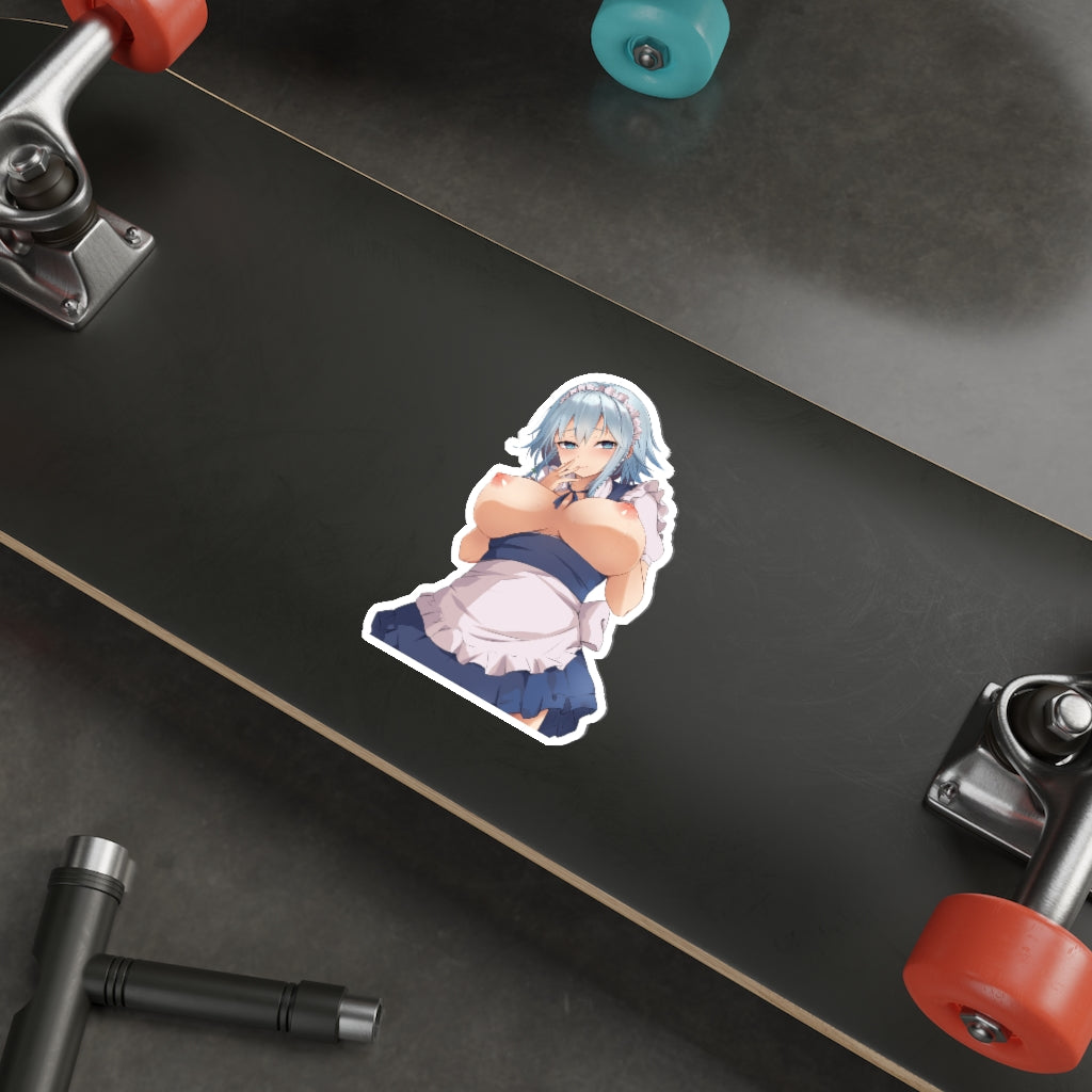 Topless Maid Izayoi Sakuya Touhou Waterproof Sticker - Ecchi Vinyl Decal