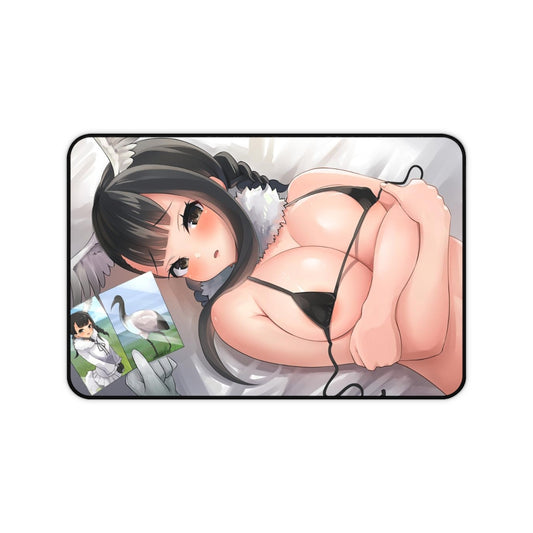 Black Headed Ibis Kemono Friends Sexy Bikini Boobs Desk Mat - Sexy Anime Girl Mousepad - Gaming Playmat