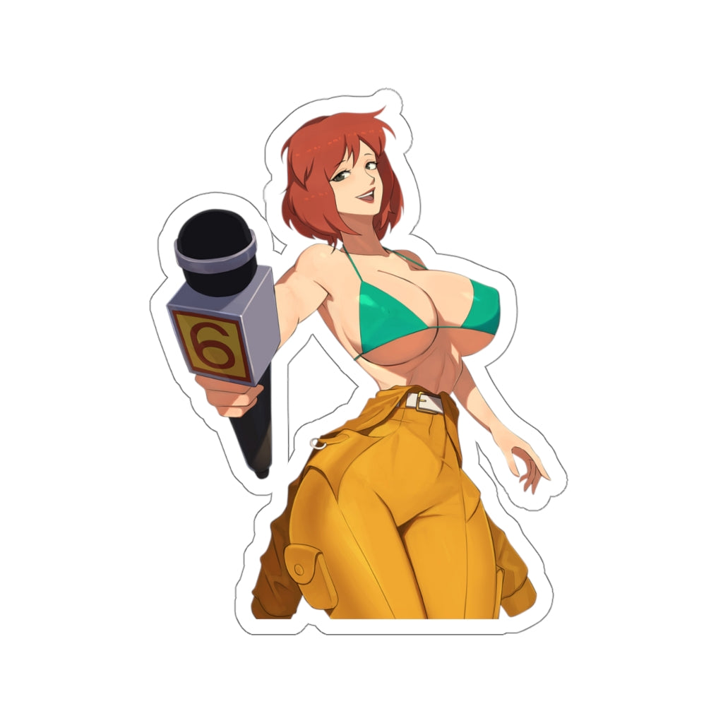 Big Tits Reporter April O'Neil Teenage Mutant Ninja Turtles Waterproof Sticker - Ecchi Vinyl Decal