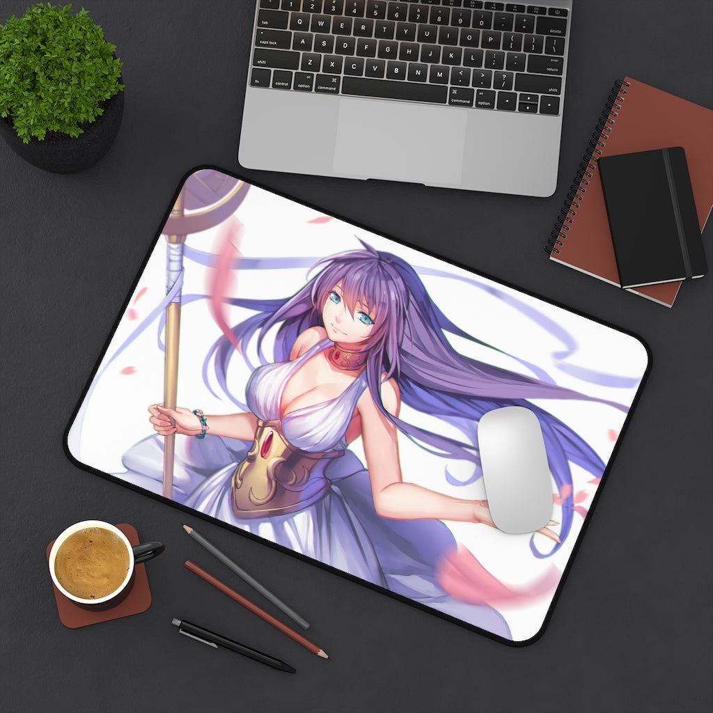 Busty Athena Sasha Saint Seiya Desk Mat - Sexy Anime Girl Mousepad - Gaming Playmat