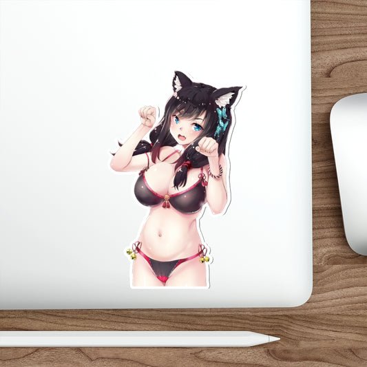 Neko Fusou Azur Lane Waterproof Sticker - Ecchi Vinyl Decal