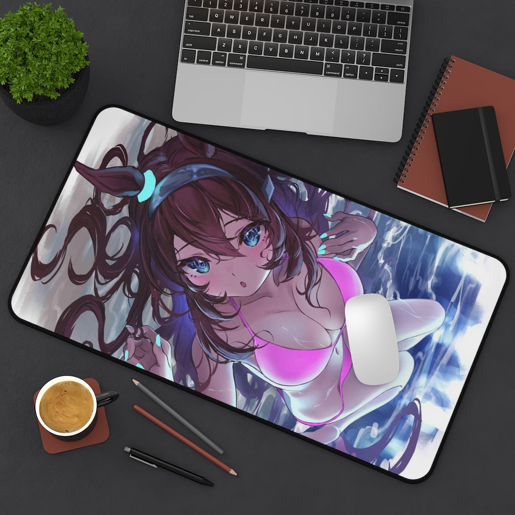 Uma Musume Sexy Mousepad - Bikini Mihono Bourbon Anime Desk Mat - Ecchi Playmat