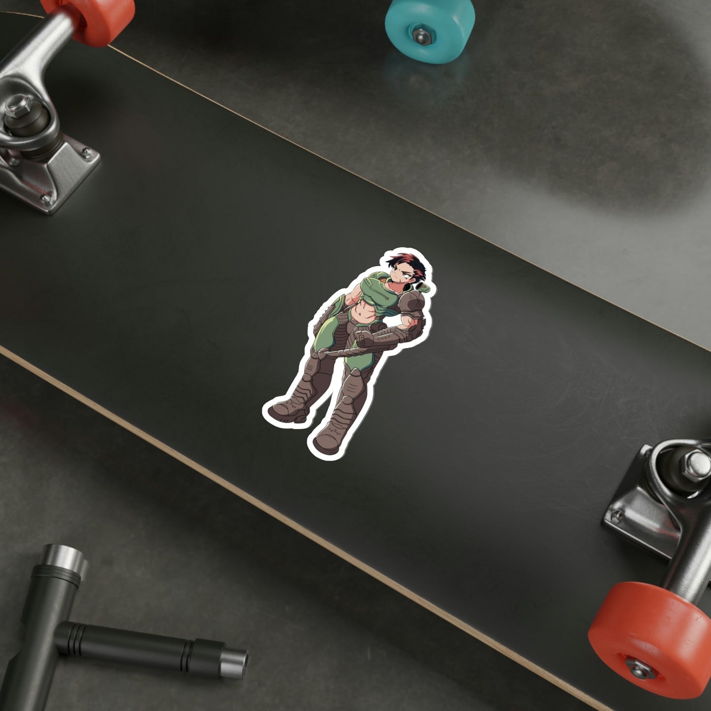 Doom Female Doomguy Waifu Waterproof Sticker - Weatherproof Vinyl Car Decal