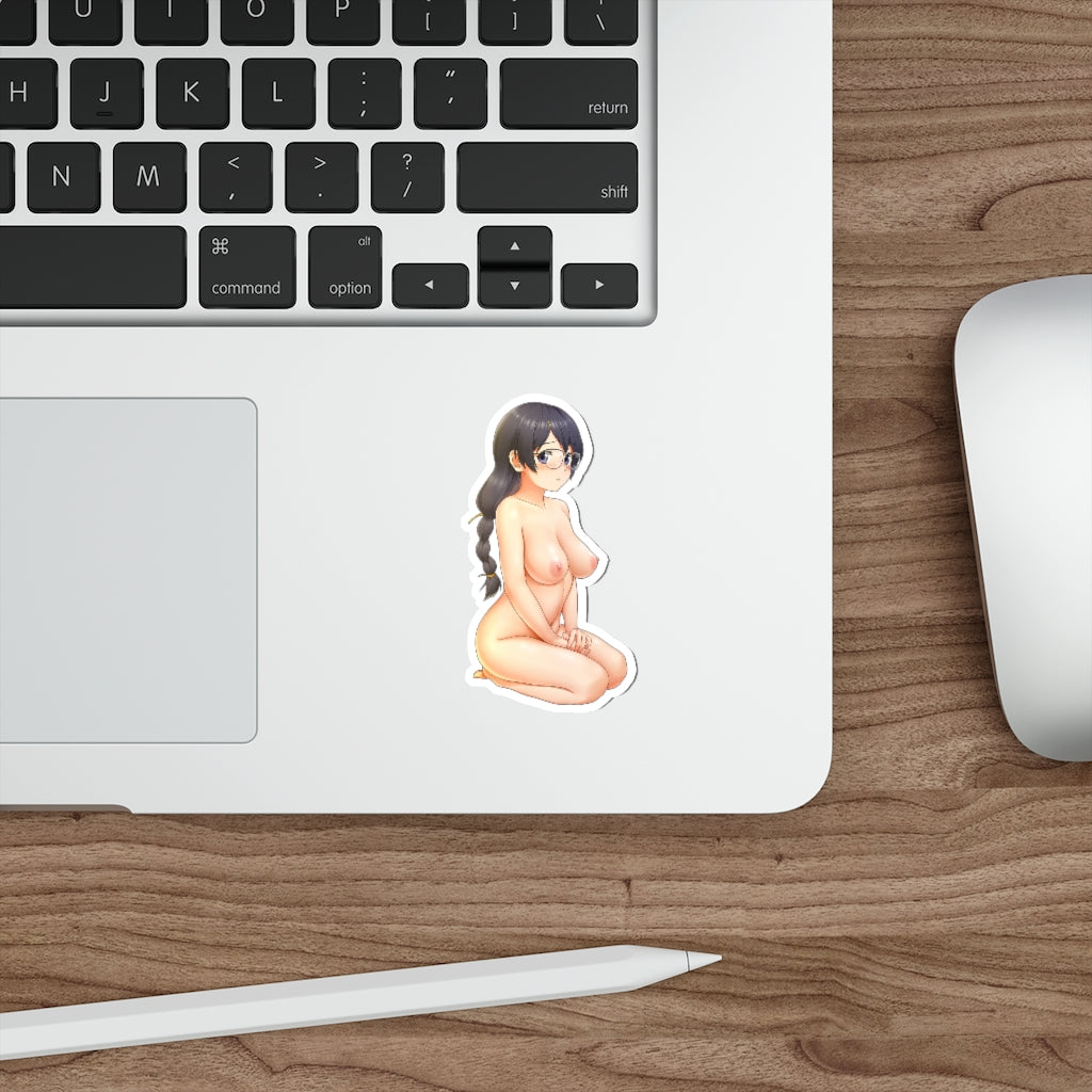 Hanekawa Tsubasa Nude Monogatari Waterproof Sticker - Ecchi Vinyl Decal