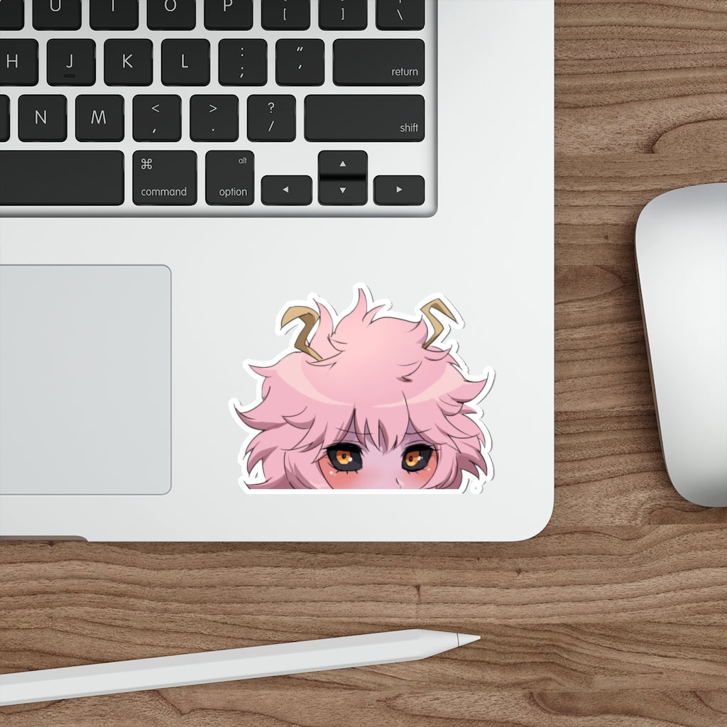 My Hero Academia Ashido Mina Peeker Sticker - Anime Peeker Car Decal