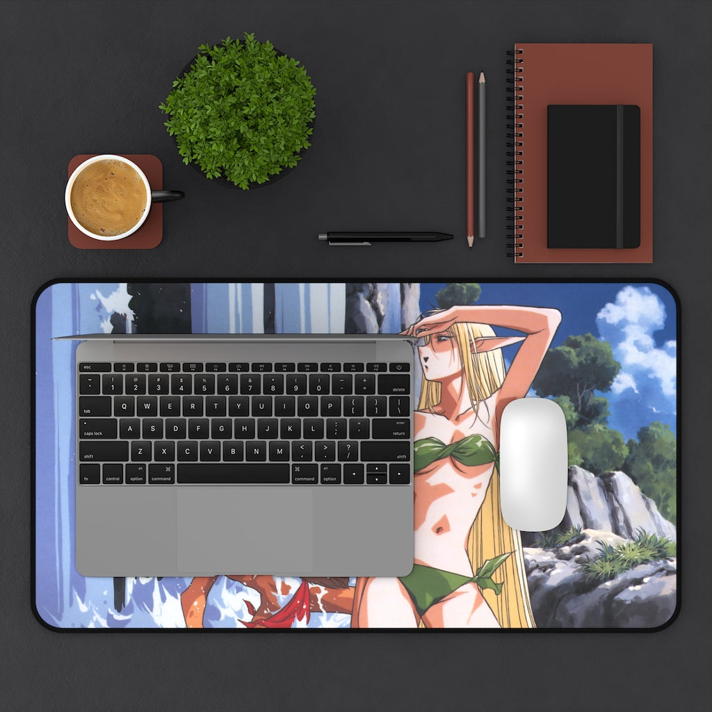 Record Of Lodoss War Ecchi Mousepad - Deedlit Bikini Desk Mat - Sexy Playmat