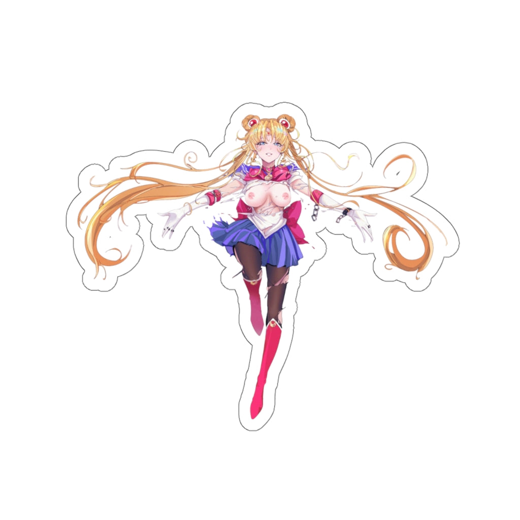 Sailor Moon Waterproof Sticker - Ecchi Anime Usagi Tsukino Destroyed Costume Vinyl Car Decal