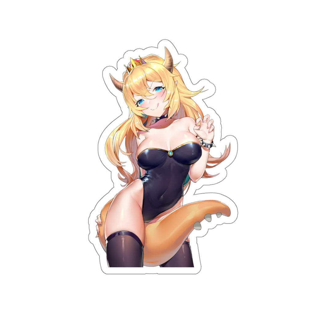 Cute Sexy Bowsette Waterproof Sticker - Ecchi Vinyl Decal