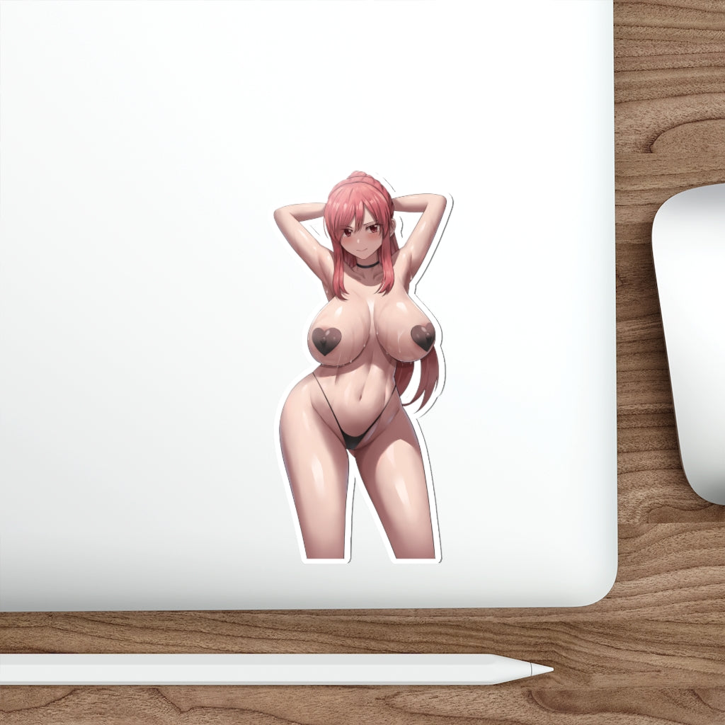 Big Tits Erza Scarlet Fairy Tail Waterproof Sticker - Ecchi Vinyl Decal