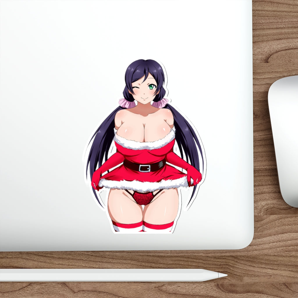 Sexy Christmas Panties Toujou Nozomi Love Live Waterproof Sticker - Ecchi Vinyl Decal