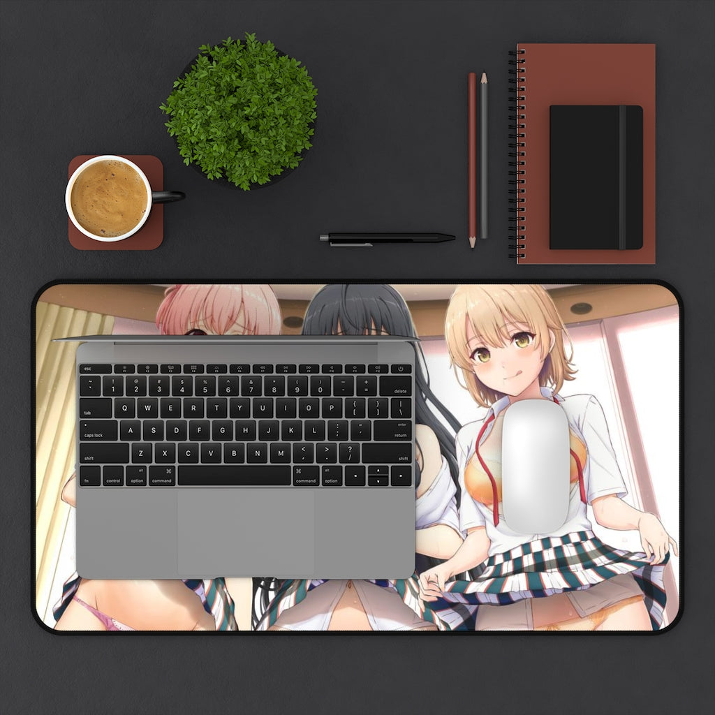 My Teen Romantic Comedy is Wrong as I Expected Panties Waifus Hamachi OreGairu  Desk Mat - Sexy Anime Girls Mousepad - Gaming Playmat