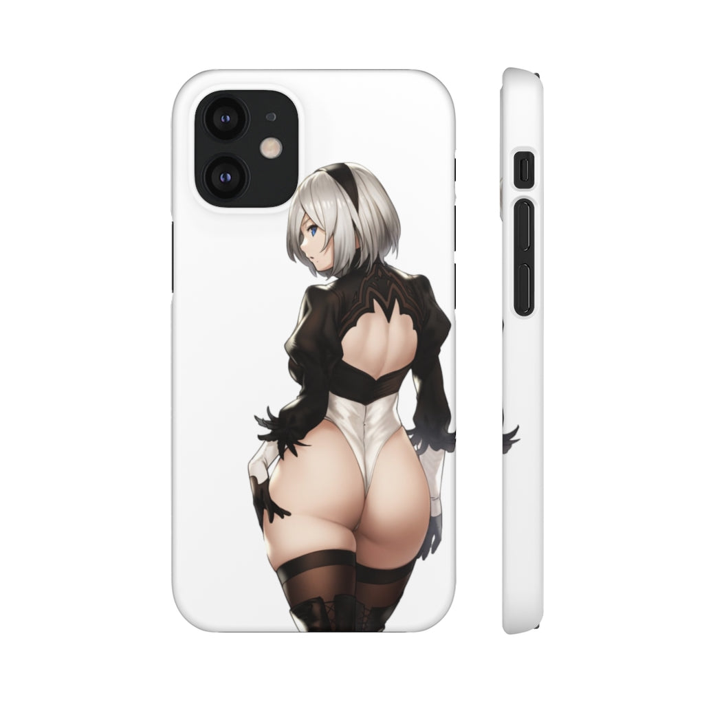 2B Anime Phone Case - Nier Automata Kawaii Aesthetic Snap Case