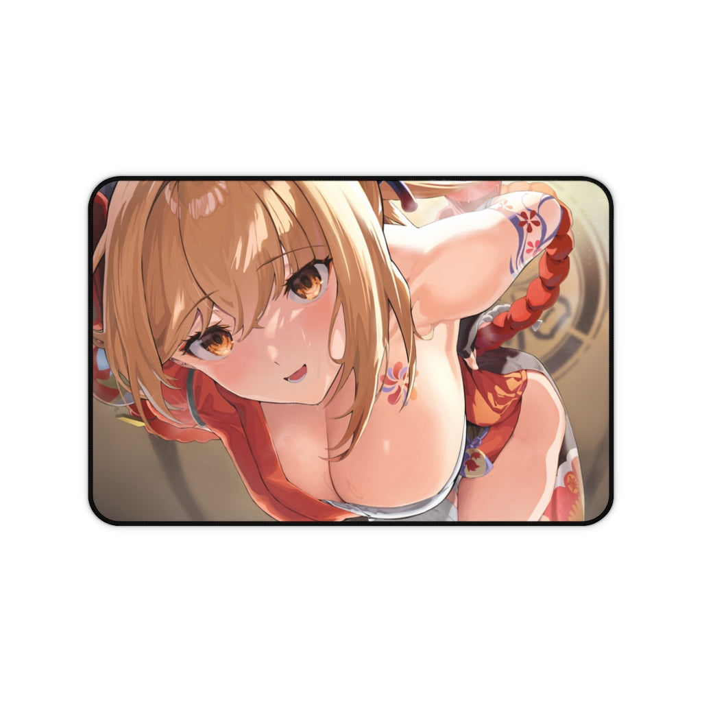 Genshin Impact Sexy Yoimiya Boobs Desk Mat - Non Slip Mousepad